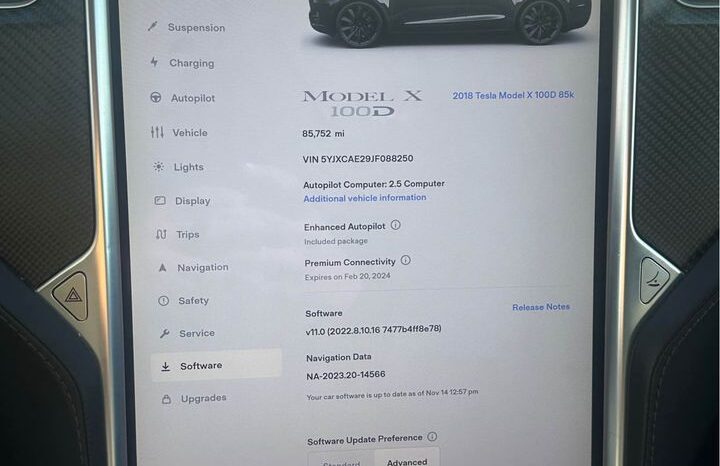 
								2018 Tesla model x 100D full									