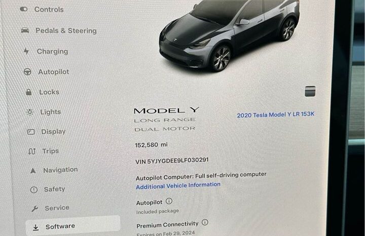 
								2020 Tesla model y Long Range full									