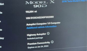 
									2016 Tesla model x 90D full								