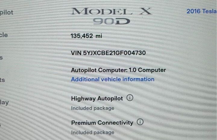 
								2016 Tesla model x 90D full									