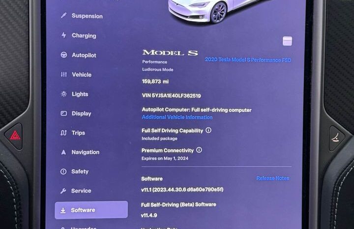 
								2020 Tesla model s Performance Sedan 4D full									