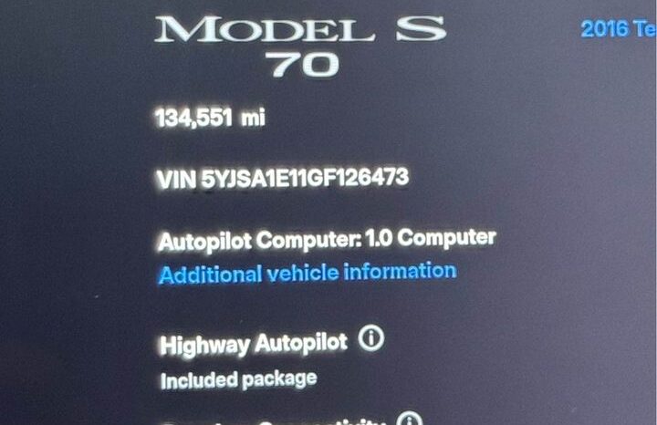 
								2016 Tesla model s 70 Sedan 4D full									