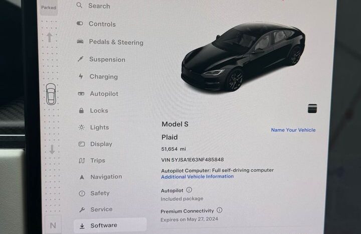
								2022 Tesla model s Plaid Sedan 4D full									