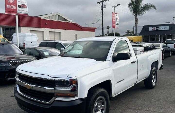 
								2018 Chevrolet silverado 1500 regular cab Work Truck Pickup 2D 8 ft full									