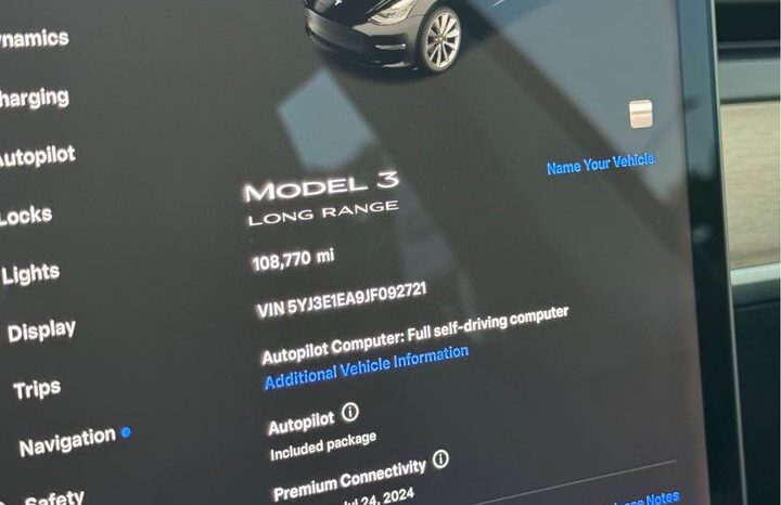 
								2018 Tesla Model 3 full									