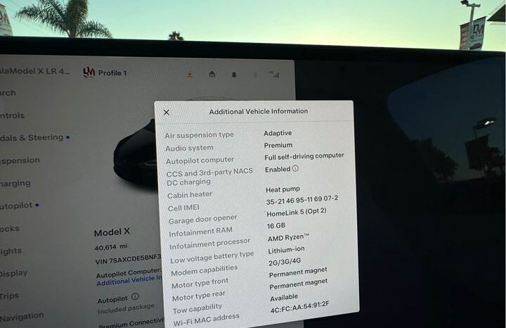 
								2022 Tesla model x Long Range Sport Utility 4D full									