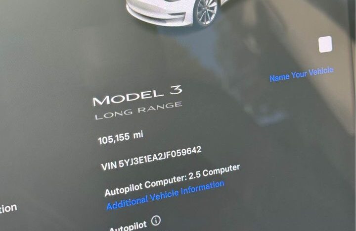 
								2018 Tesla Model 3 full									