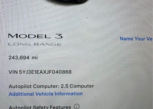 
								2018 Tesla Model 3 full									