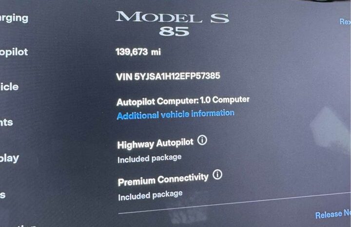 
								2014 Tesla model s 85 full									