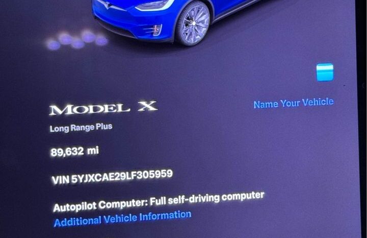 
								2020 Tesla model x Long Range Plus Sport Utility 4D full									