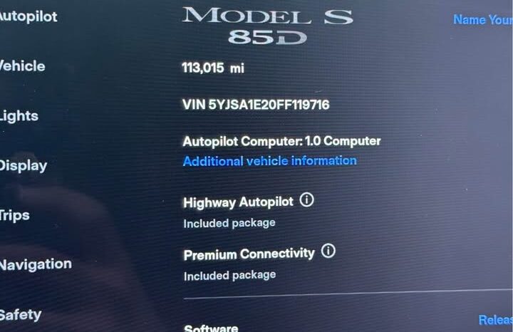 
								2015 Tesla model s 85D Sedan 4D full									