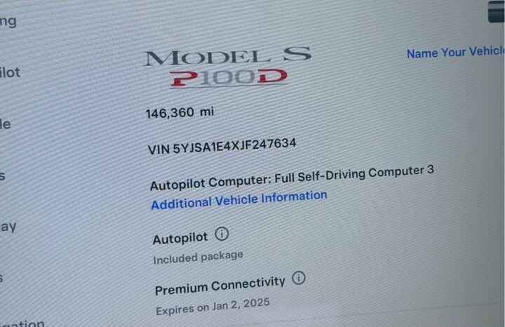 2018 Tesla model s P100D Sedan 4D