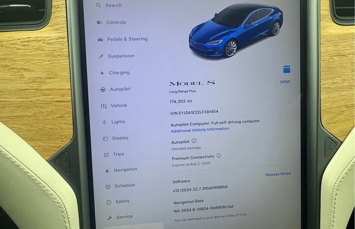 
								2020 Tesla model s Longe Range Plus Sedan 4D full									