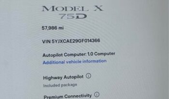 
									2016 Tesla model x 75D Sport Utility 4D full								