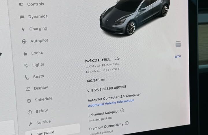 
								2018 Tesla Model 3 full									