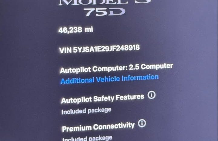 
								2018 Tesla model s 75D Sedan 4D full									