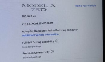 
									2017 Tesla model x 75D Sport Utility 4D full								