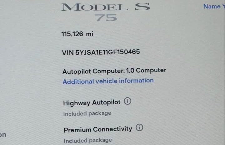 
								2016 Tesla model s 75 Sedan 4D full									