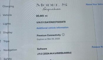 
									2012 Tesla model s Signature Sedan 4D full								