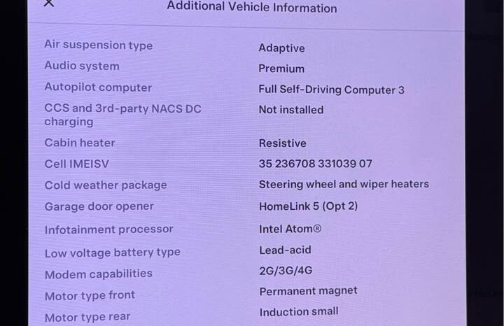 
								2019 Tesla model s Long Range Sedan 4D full									