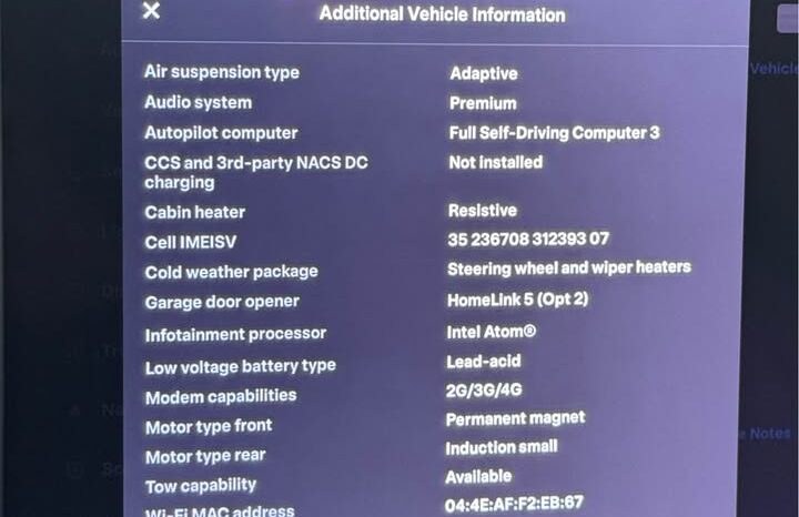 
								2019 Tesla model x Long Range Sport Utility 4D full									