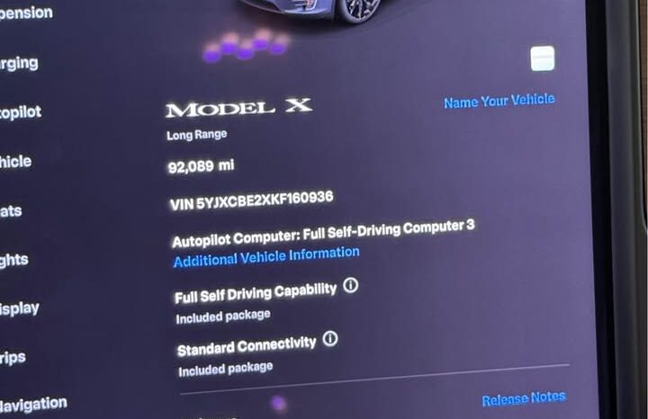 
								2019 Tesla model x Long Range Sport Utility 4D full									