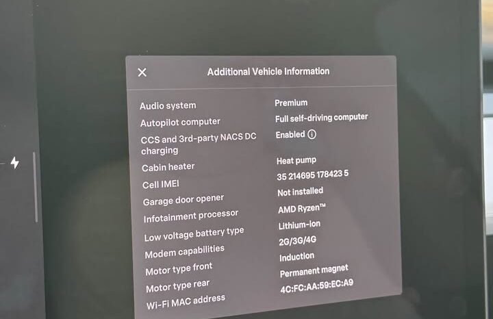 
								2022 Tesla model y Long Range Sport Utility 4D full									