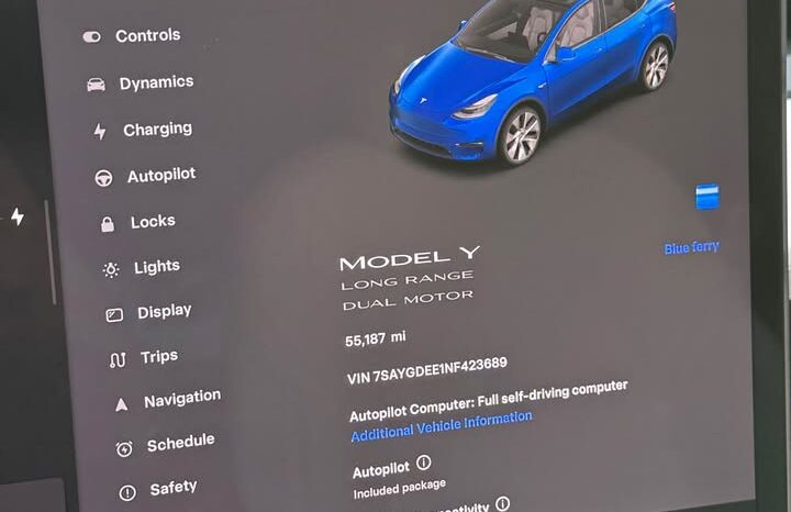 
								2022 Tesla model y Long Range Sport Utility 4D full									