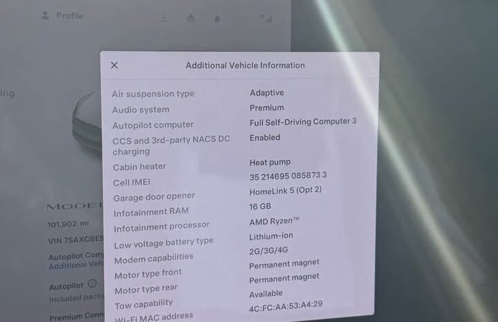 
								2022 Tesla model x Long Range Sport Utility 4D full									