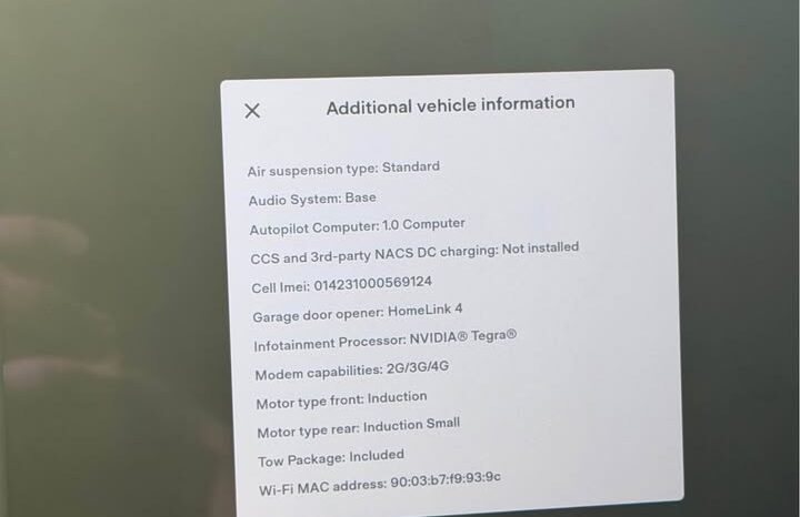 
								2016 Tesla model x 75D Sport Utility 4D full									