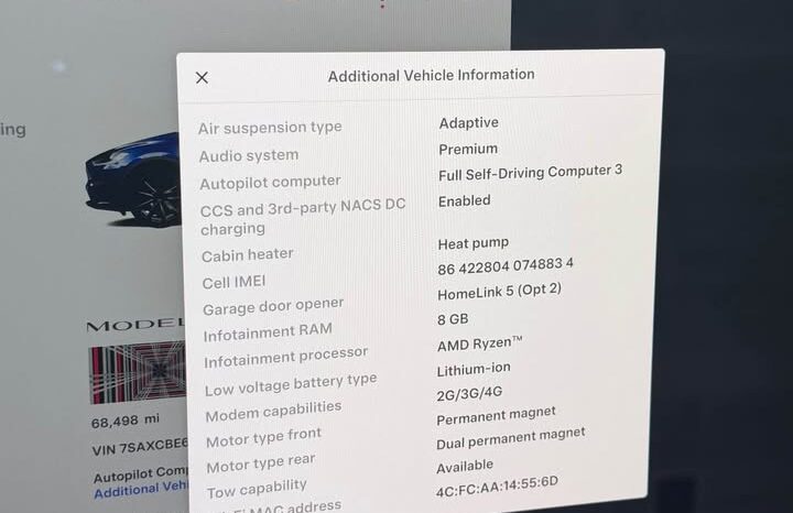 
								2022 Tesla model x Plaid Sport Utility 4D full									