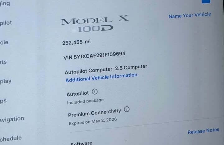 
								2018 Tesla model x 100D full									