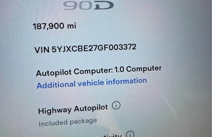 
								2016 Tesla model x 90D Sport Utility 4D full									