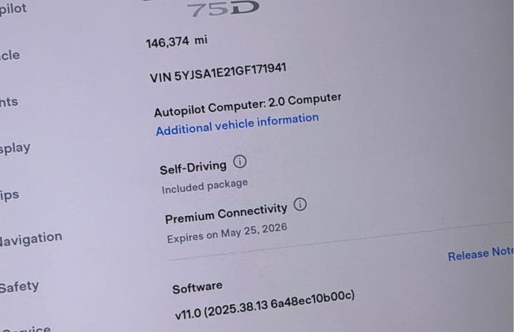 
								2016 Tesla model s 75D Sedan 4D full									