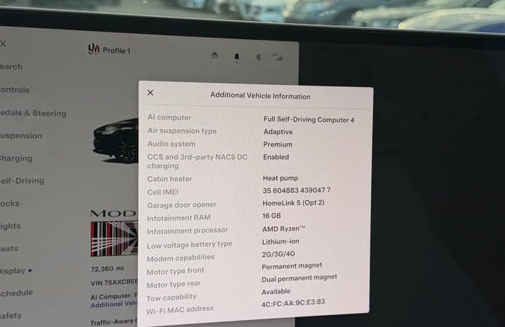 
								2023 Tesla model x Plaid Sport Utility 4D full									
