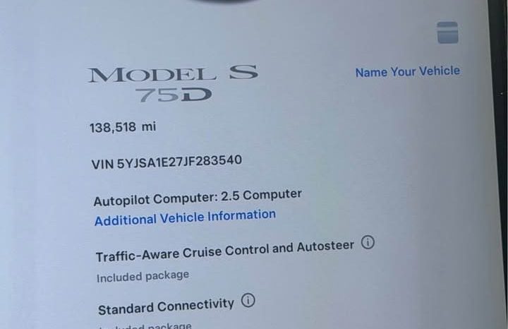 
								2018 Tesla model s 75D Sedan 4D full									