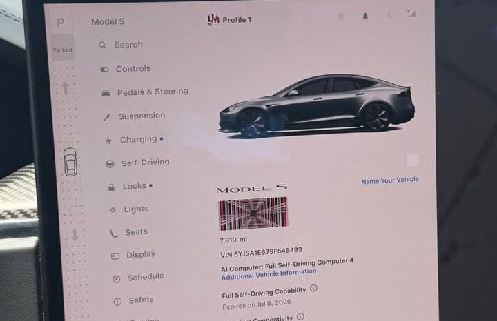 
								2025 Tesla model s Plaid Sedan 4D full									