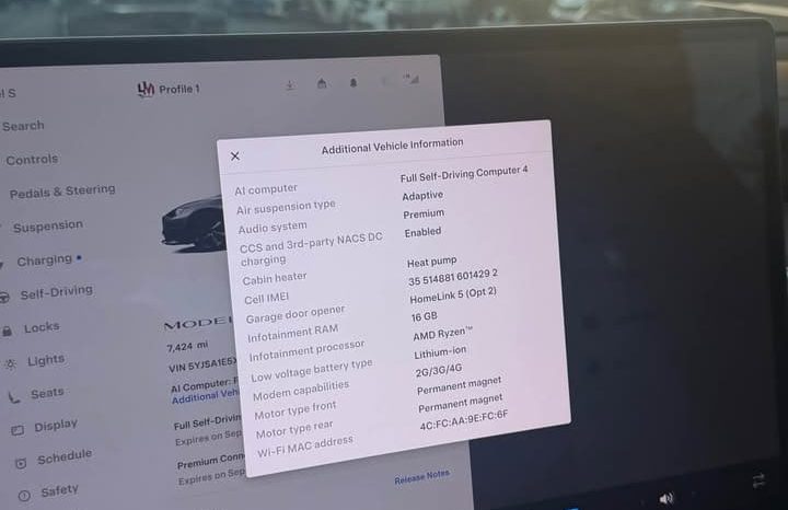 
								2025 Tesla model s Long Range Sedan 4D full									