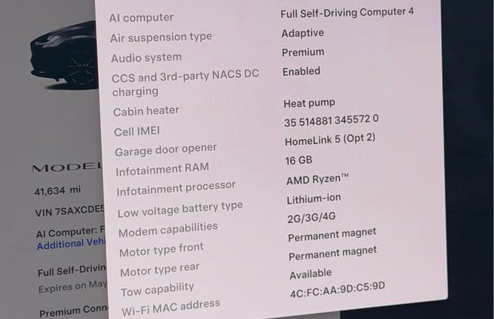 
								2025 Tesla model x Long Range Sport Utility 4D full									
