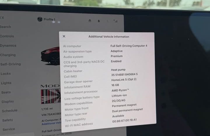 
								2026 Tesla model x Plaid Sport Utility 4D full									