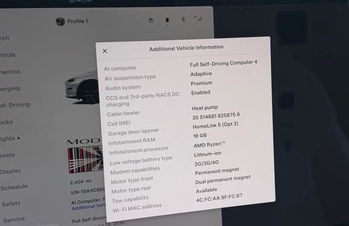 
								2026 Tesla model x Plaid Sport Utility 4D full									