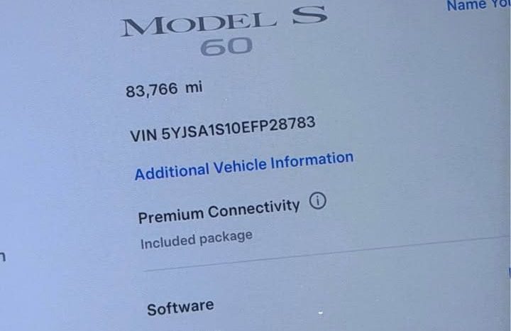 
								2014 Tesla model s 60 Sedan 4D full									
