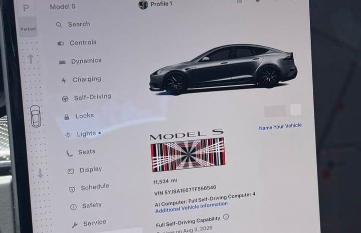 
								2026 Tesla model s Plaid Sedan 4D full									