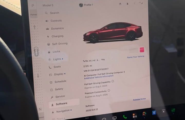 
								2026 Tesla model s Long Range Sedan 4D full									