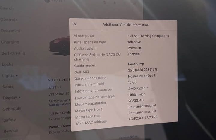 
								2026 Tesla model s Long Range Sedan 4D full									