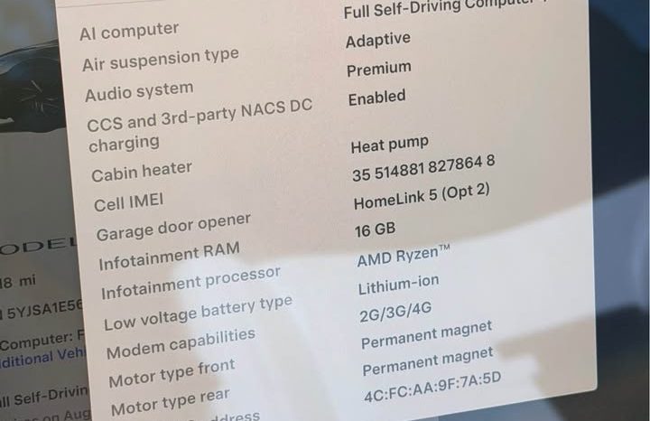 
								2026 Tesla model s Long Range Sedan 4D full									