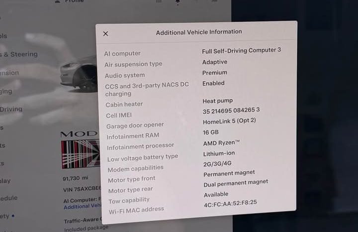 
								2022 Tesla model x Plaid Sport Utility 4D full									