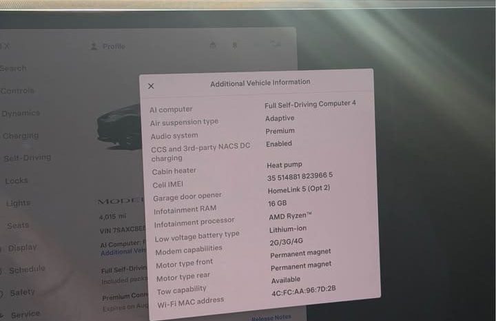 
								2026 Tesla model x Long Range Sport Utility 4D full									