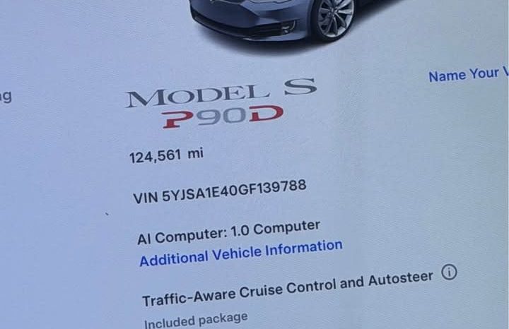 
								2016 Tesla model s P90D Sedan 4D full									