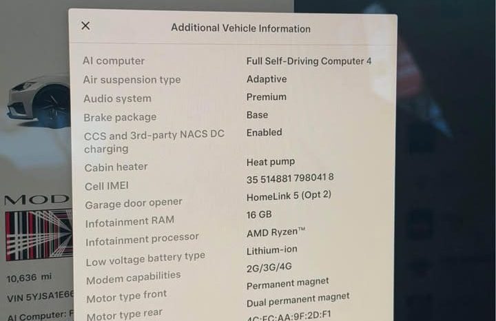 
								2026 Tesla model s Plaid Sedan 4D full									